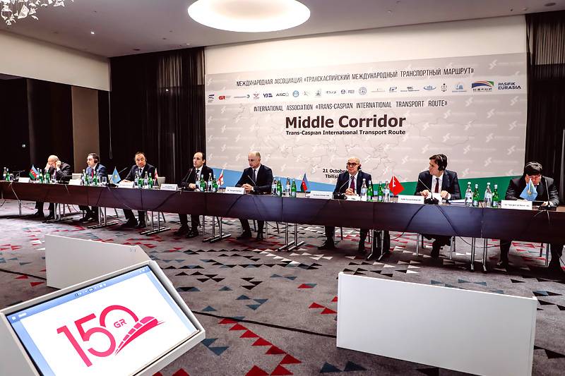 Заседания Рабочей группы и Общего собрания Международной ассоциации "Транскаспийский международный транспортный маршрут" состоялись в Тбилиси