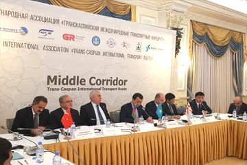 With a view of further development of Middle Corridor regular session of the General Meeting of the Association "Trans-Caspian International Transport Route" was held in Astana