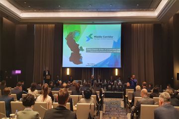 Trans-Caspian International Transport Route (Middle Corridor) presented 3 years of work results to the diplomatic corps in Kazakhstan